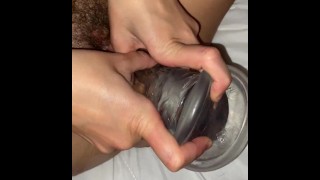 Large Dildo In Her Vagina
