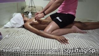 Squirting Massage #8 Part 2 Ebony Squirt