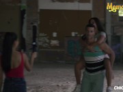 Preview 4 of ChicasLoca - Apolonia Lapiedra And Alexa Tomas Spanish Babes Hardcore Outdoor Threesome