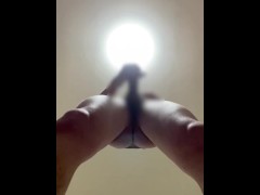 立ちオナニー下アングル - Screenshot 14 of 16 - Cumshot