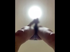 立ちオナニー下アングル - Screenshot 4 of 16 - Cumshot