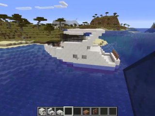 yacht, tutorial, cartoon, minecraft