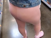 Preview 6 of See through pink pants in walmart with see through leotard