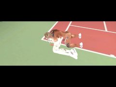 Sex with the tennis coach at the tennis court