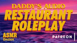 Good Girl Hard In Restaurant Bathroom ASMR Audio Depraved Daddy Creampies