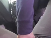 Preview 3 of UBER Driver Put His Hand in My Pants and Made Me CUM Twice in the Backseat Driving the TAXI
