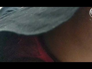 Upskirt voyeur his married_MILF neighbor in_high heels