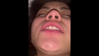 Latina does anal & wants spit in her mouth 