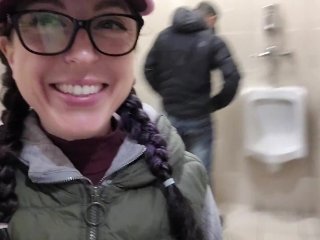verified amateurs, exclusive, public washroom, cock holding