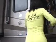 Preview 1 of MILF Hunter Gets Deepthroat then Tiity Fucks and Pounds Adrianna Nicole In RV