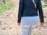 Preview 2 of Fucking Trip to the Mountains with MILF Djelka Bianki. Outdoor Public Sex with Talk