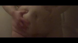 BBW Washes And Massages Her Stomach