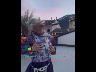 Zaturn on a Washington Rooftop Showing Off Split Tongue & Flashing