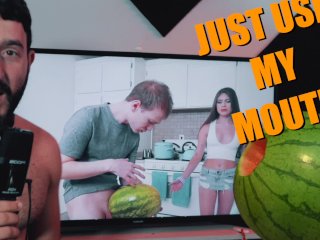 exclusive, the cummedian, blowjob, fucking a watermelon