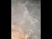 Preview 4 of Ginger bear playing with dick in the hot tub
