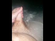 Preview 5 of Ginger bear playing with dick in the hot tub