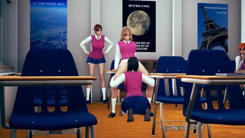 Naughty Class Room. Sexy School Girls