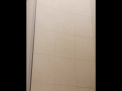 Video peeing In panties in the shower before bladder explodes