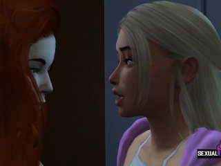 I Slam My Lesbian Girlfriend Against The Closet - Sexual Hot_Animations