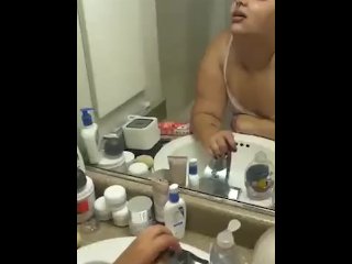 Interracial couple mirror fuck 