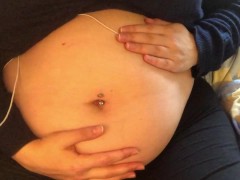 Swollen Belly Girl Loud Stuffed Belly - Screenshot 16 of 16 - Kink