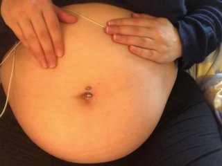 Swollen BellyGirl Loud Stuffed Belly