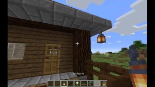 How to make an elevated starter house really easy in minecarft
