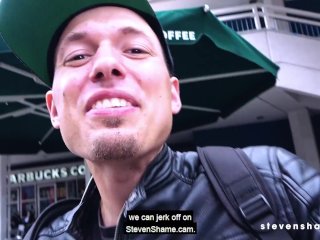 German Milf AdrienneKiss sucked his dick in public and got pounded on the table! Steven Shame Dating