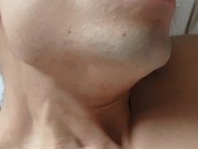 Preview 1 of Explore my body, hike up mountainous muscles to get swallowed, and be shot out through my thick cock
