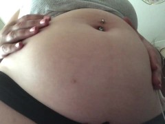 Swollen Belly Girl Hungry/Digesting Belly