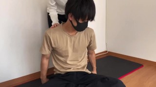 First time Japanese massage for innocent busty teen
