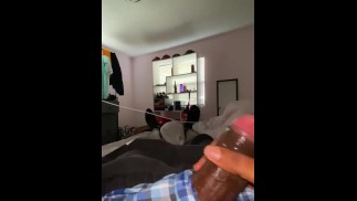 Moaning while jacking my bbc (huge cumshot)add me on sc: savage29s