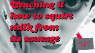 Ensinando o porco a esguichar leite de sua salsicha ITS MY VOICE PITCHSHIFTED
