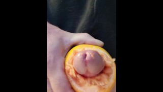 A Grapefruit Fucked For The First Time