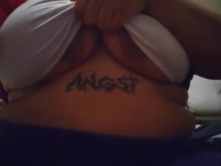 Tits spilling out