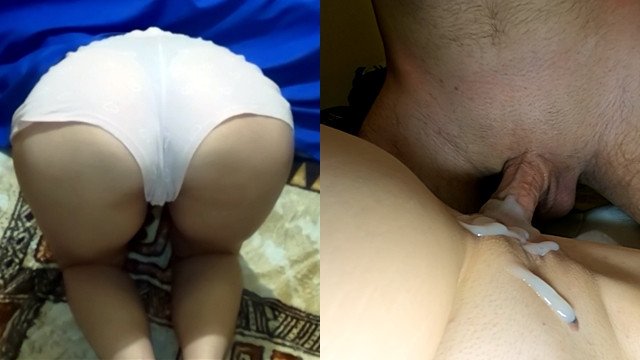 Hot Stepsis stucked under the bed and got EXTREMELY HUGE creampie