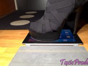 Preview 6 of High heels toying with Ipad