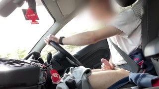 CAUGHT JERKING OFF OUTSIDE After A Drive A Teen Was Caught Jerking Off On A Public Road