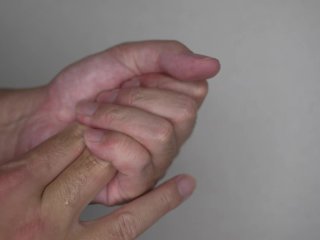 指フェチに奉げる動画 オナニー用 ASMR 疑似手マン 手コキ