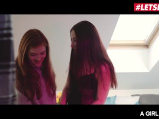 AGirlKnows - Jia Lissa Russian Redhead Seduced And Fucked By Lesbian Girlfriend - LETSDOEIT