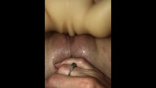 POV Lesbian Scissoring Fantasy Husband Persuades Wife To Try Grinding With Another Pussy