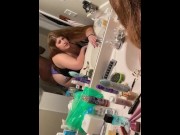 Preview 5 of OF @noturbabymoms Redhead BBW Pawg gets fucked by BBC step bro in parents house