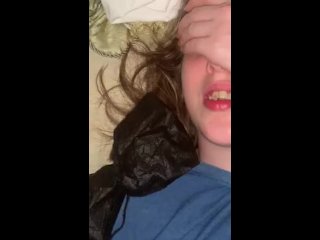 Look at All the Cum in My MouthWhile I Cum Thinking AboutGirls!