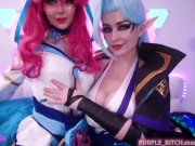 Preview 2 of Ahri and Vayne are so wet girls by Purple Bitch