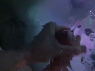 Eric cum under water in pool