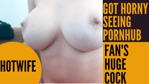 hotwife masturbuje sledování videa s poctou zaslaného fanouškem pornhub