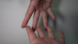 Hot finger playing for hand finger fetish 4K