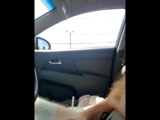 Hairy ginger showing off dick to straight married man at the store