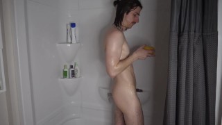 Peter Parker - Covered in Oil showering & showing off body