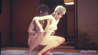 Frozen Hentai - Elsa genießt es, wenn ihre Titten berührt und gefickt werden